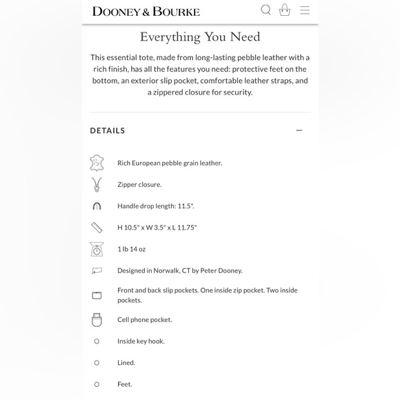 NEW Dooney & Bourke with Dust Bag NWOT - Picture 9 of 12